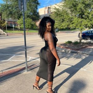 Black going out dress